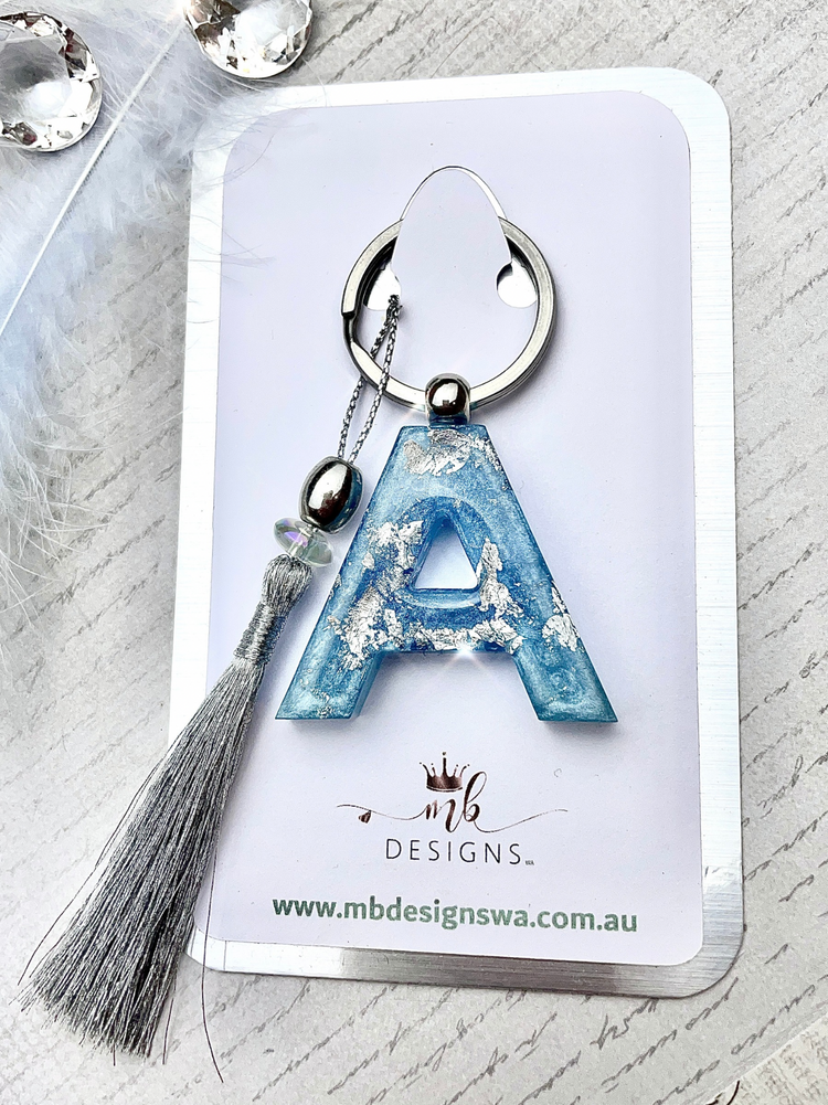 Silver Initial Keyring