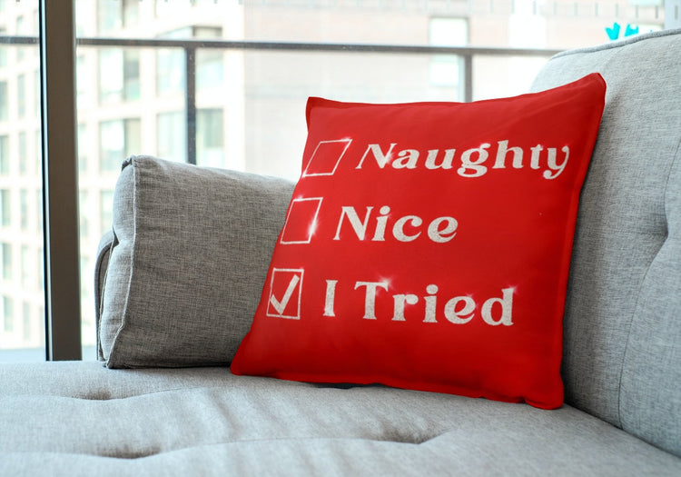 Naughty or Nice Cushion Cover