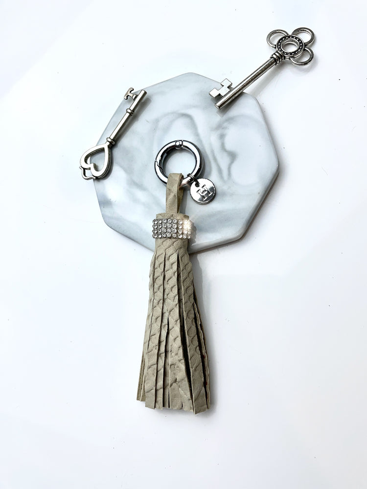 Leather Tassel Keyring