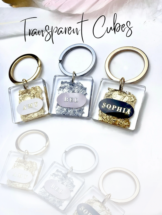 Transparent Cube Keyrings!