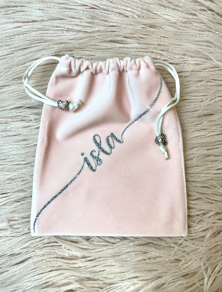 Pink Velvet Pouch